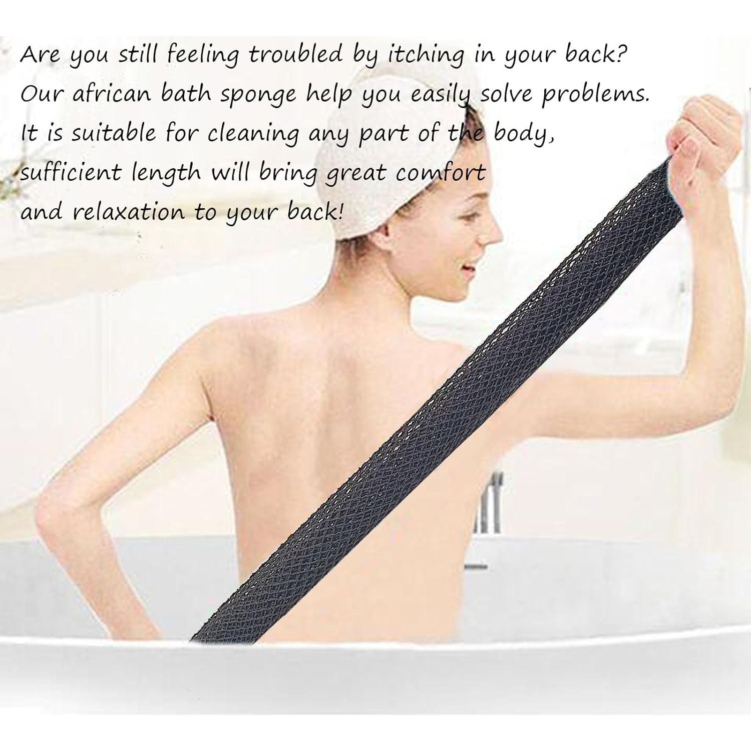 Esponja de Red Exfoliante Africana Petiy Beauty - Negra