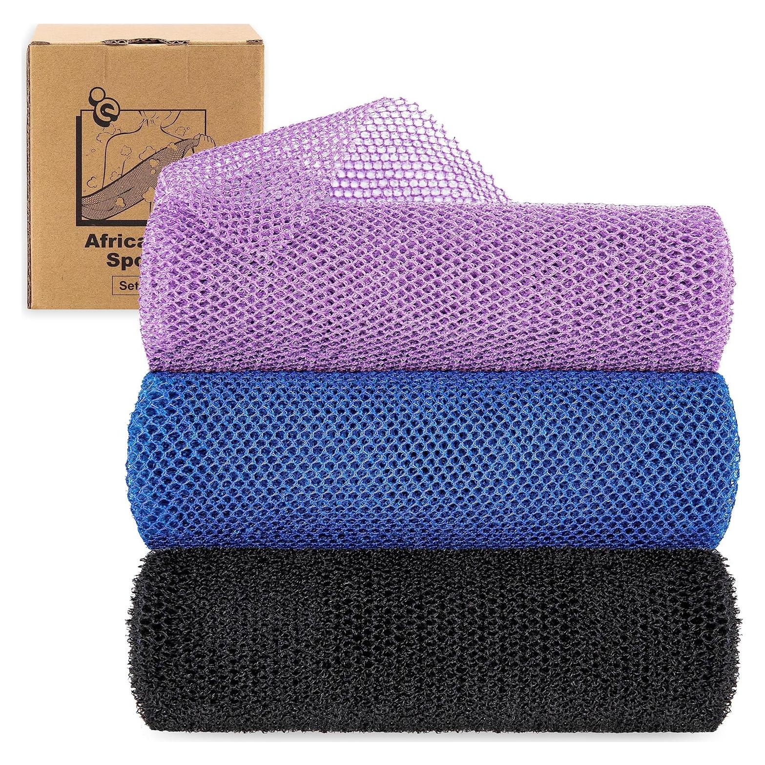 Esponja de Baño Exfoliante MyHomeBody Set de 3 Colores