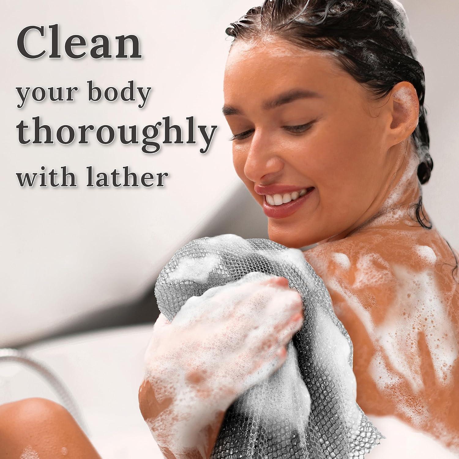 Esponja de Baño Exfoliante MyHomeBody Set de 3 Colores