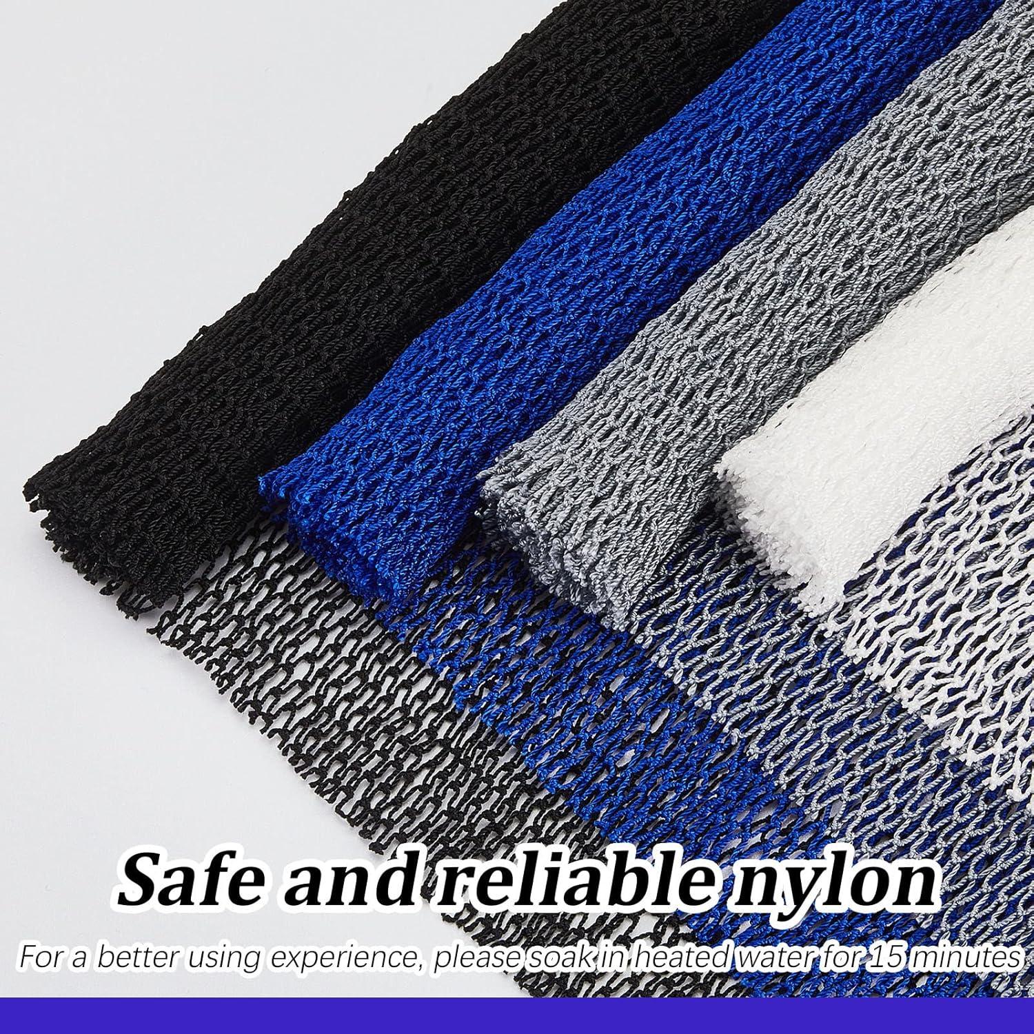 4 Esponjas de Red Exfoliantes de Nylon Boao para Baño 65x20cm