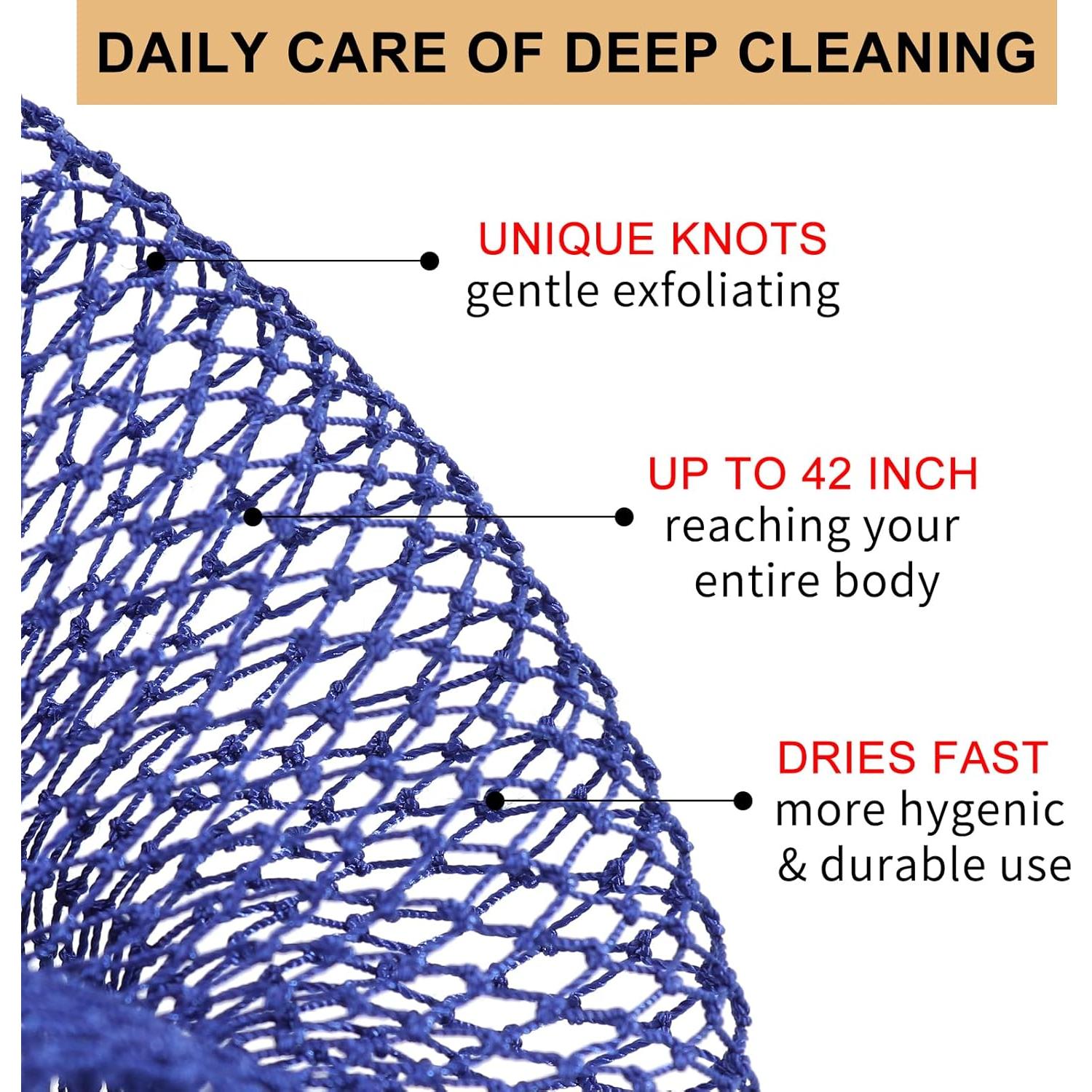 Esponja de Red Africana SpaLands 2 Piezas Exfoliantes 102 cm