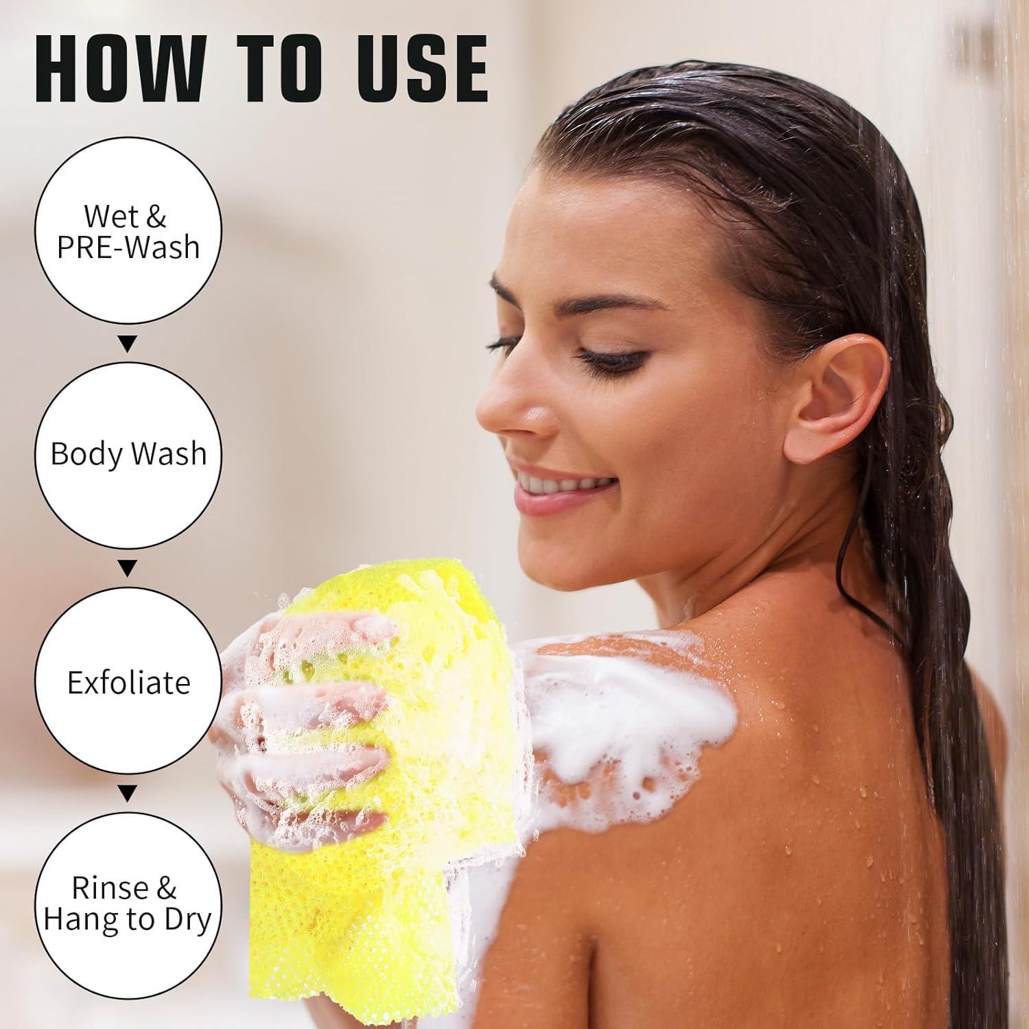 Esponja Exfoliante de Red Africana Lnngub 30x80cm Nylon