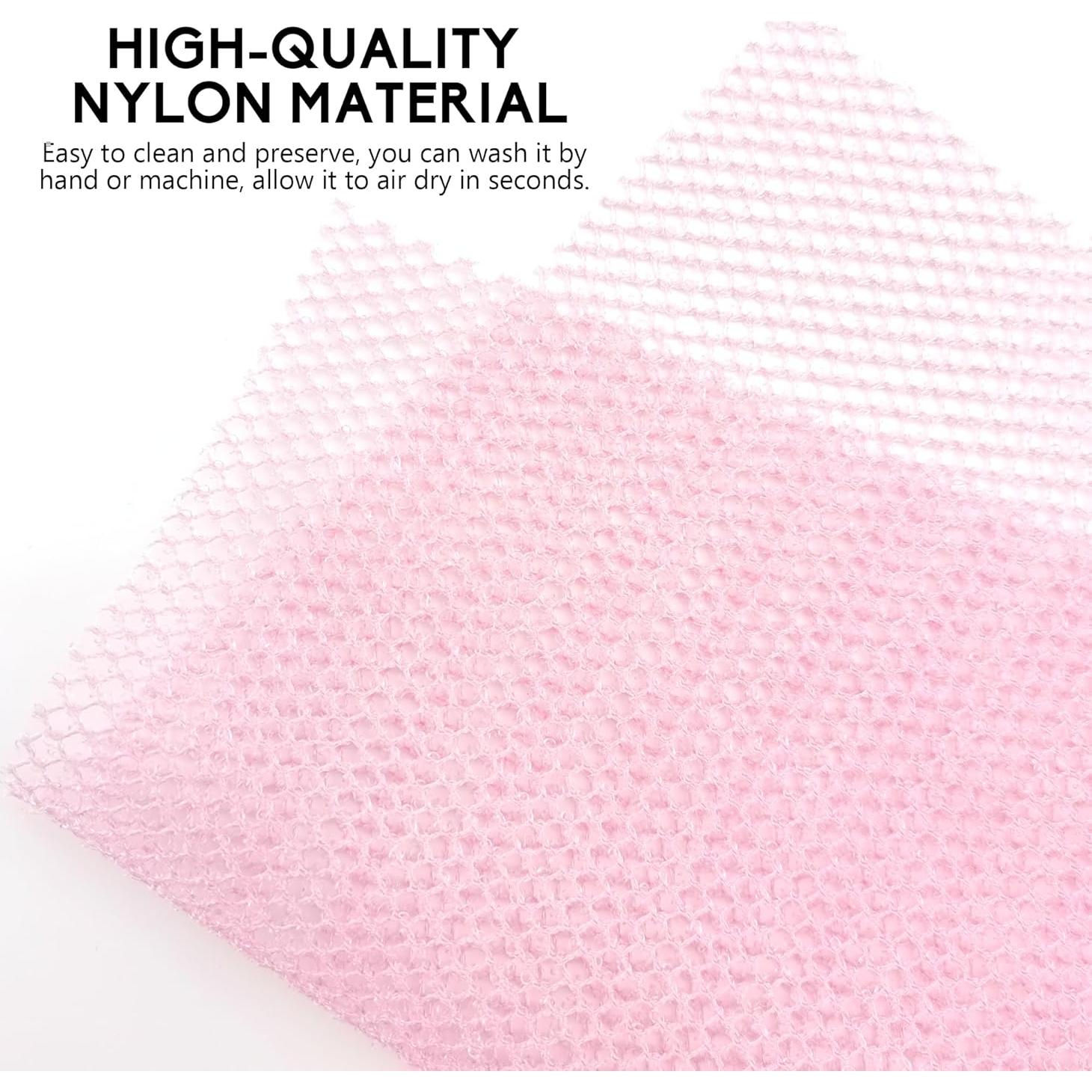 Esponja de Baño Exfoliante Quacc Rosa 80x30 cm Nylon