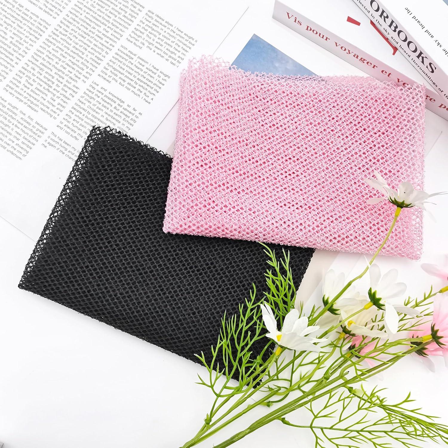 Esponja de Baño Exfoliante Quacc Rosa 80x30 cm Nylon