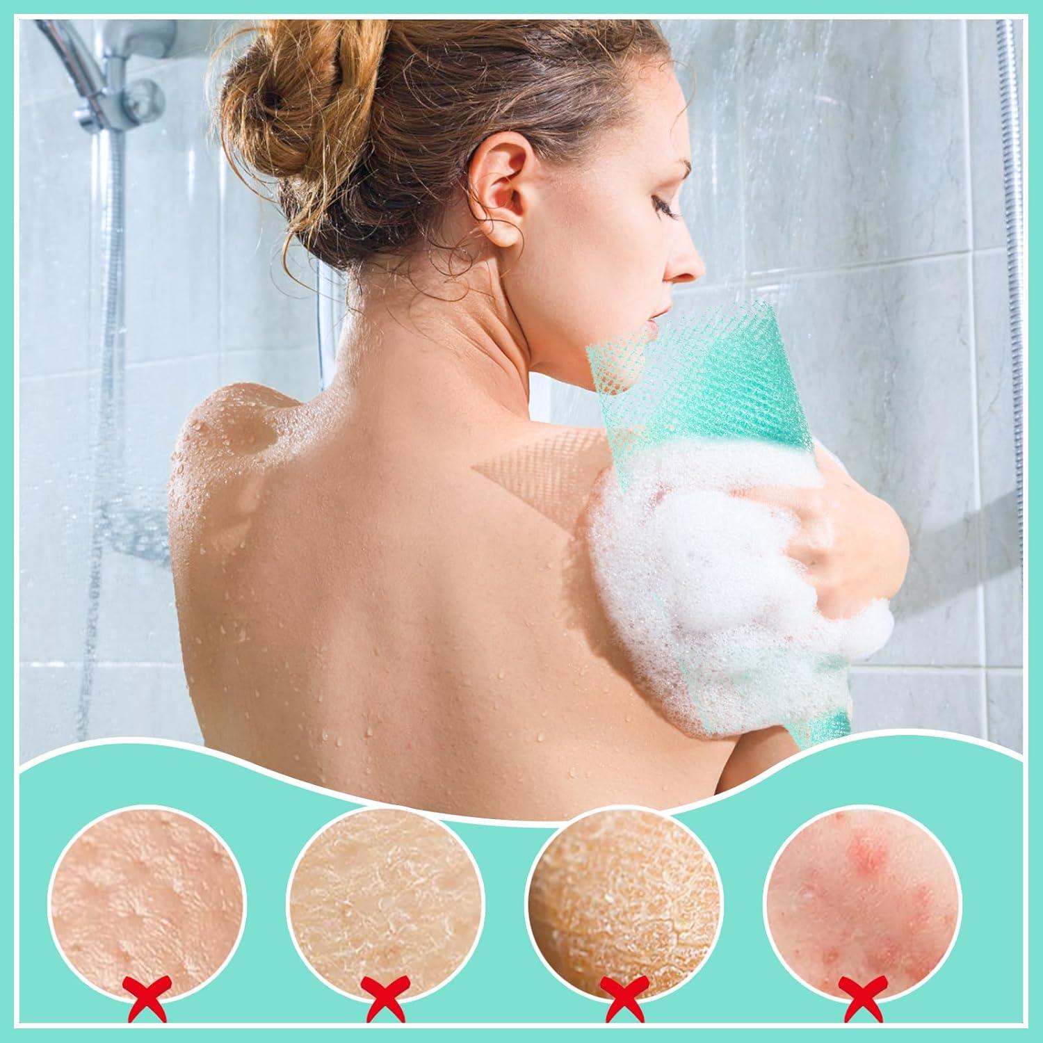 Juego de Guantes Exfoliantes WSICSE - 3 Pares y 3 Esponjas