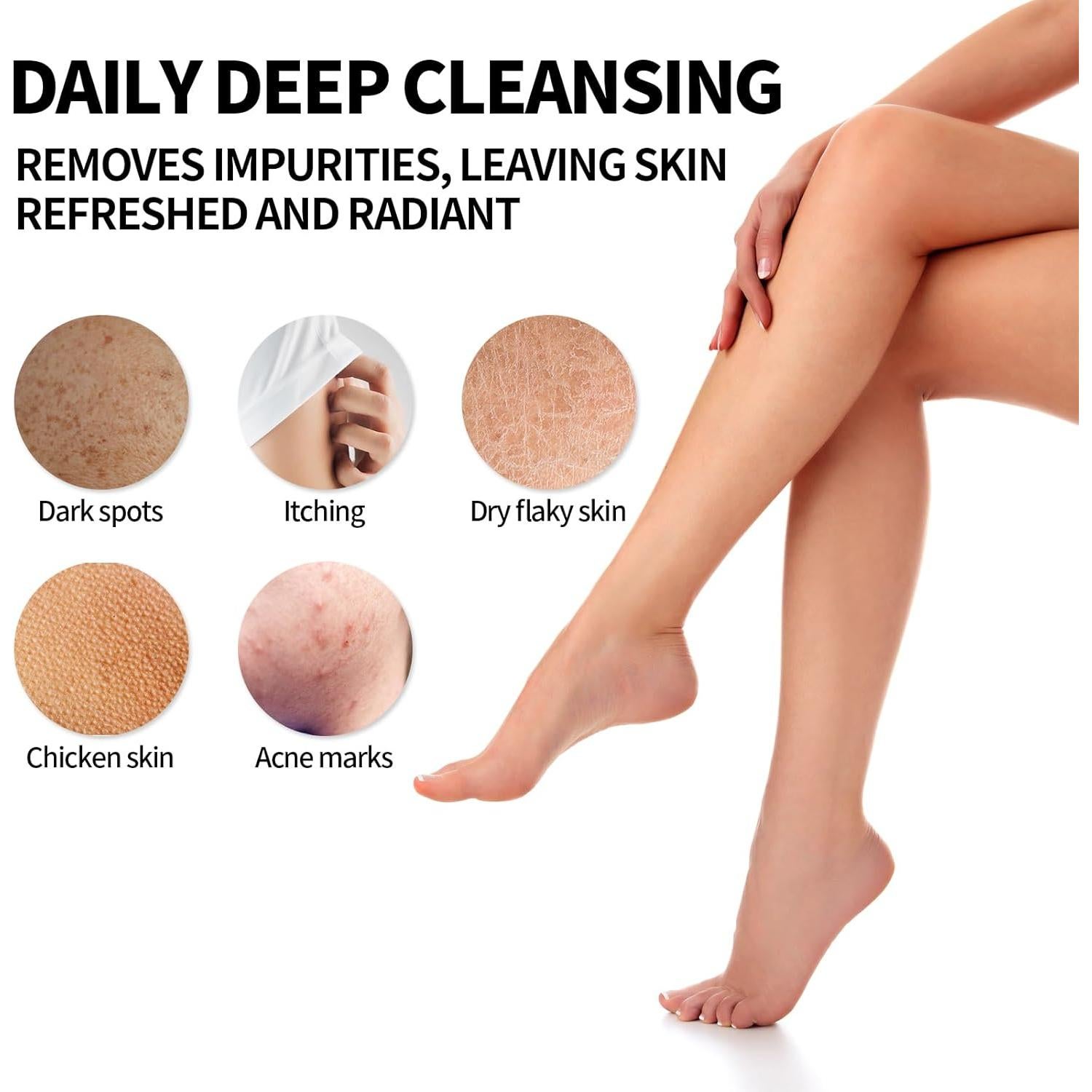 Esponja Exfoliante de Red Africana BOXOB 175cm Nylon Negro