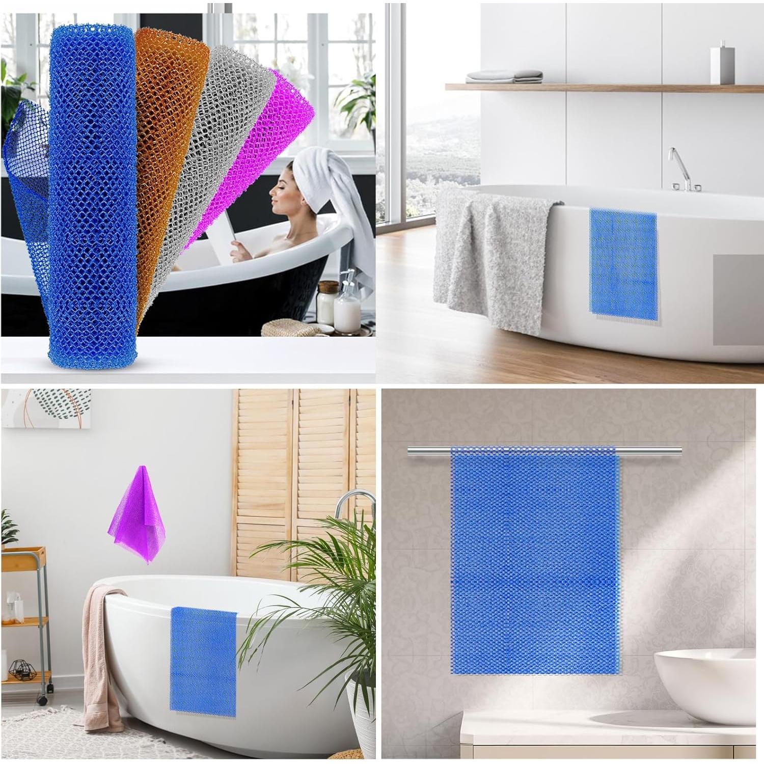 Esponja de Red Africana ACLMFUP - 4 Piezas Exfoliantes 30x80 cm