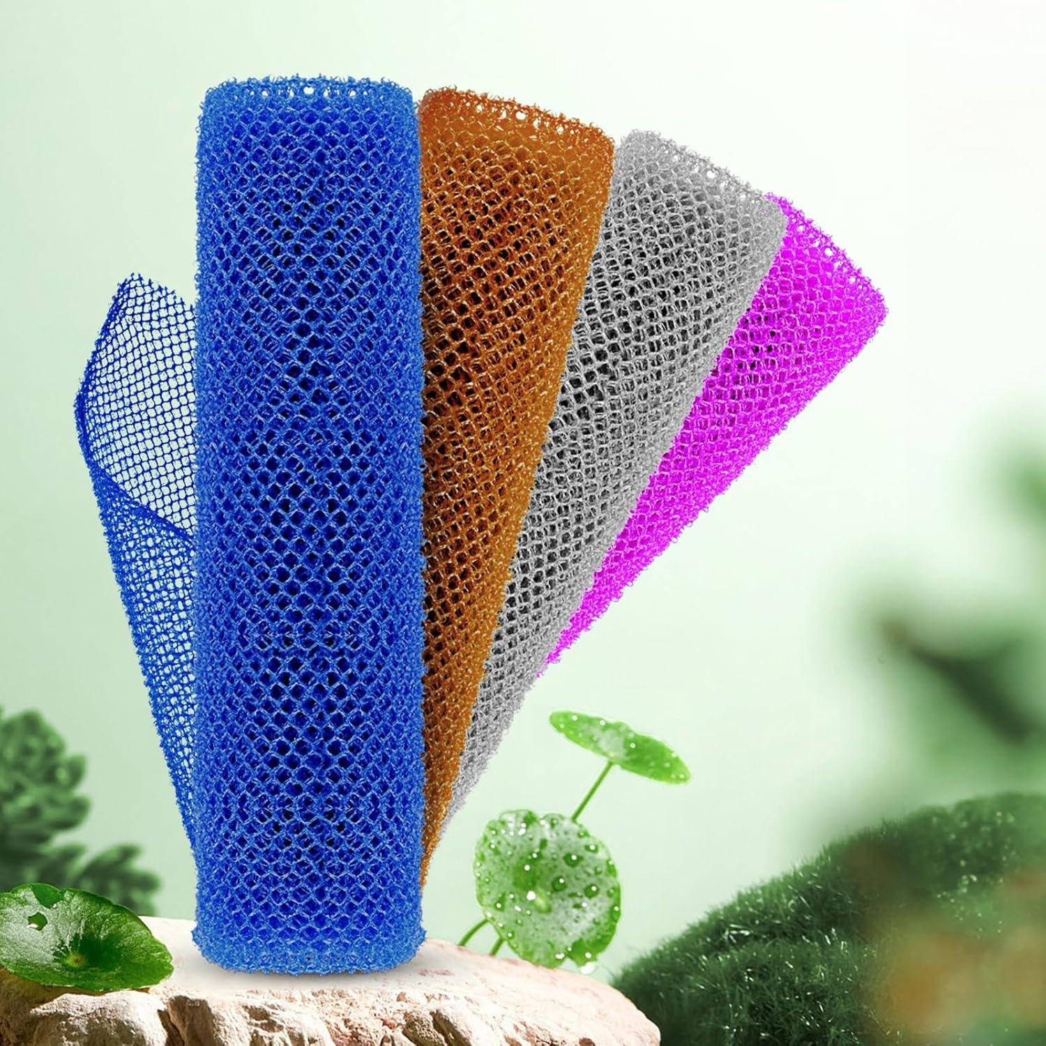 Esponja de Red Africana ACLMFUP - 4 Piezas Exfoliantes 30x80 cm