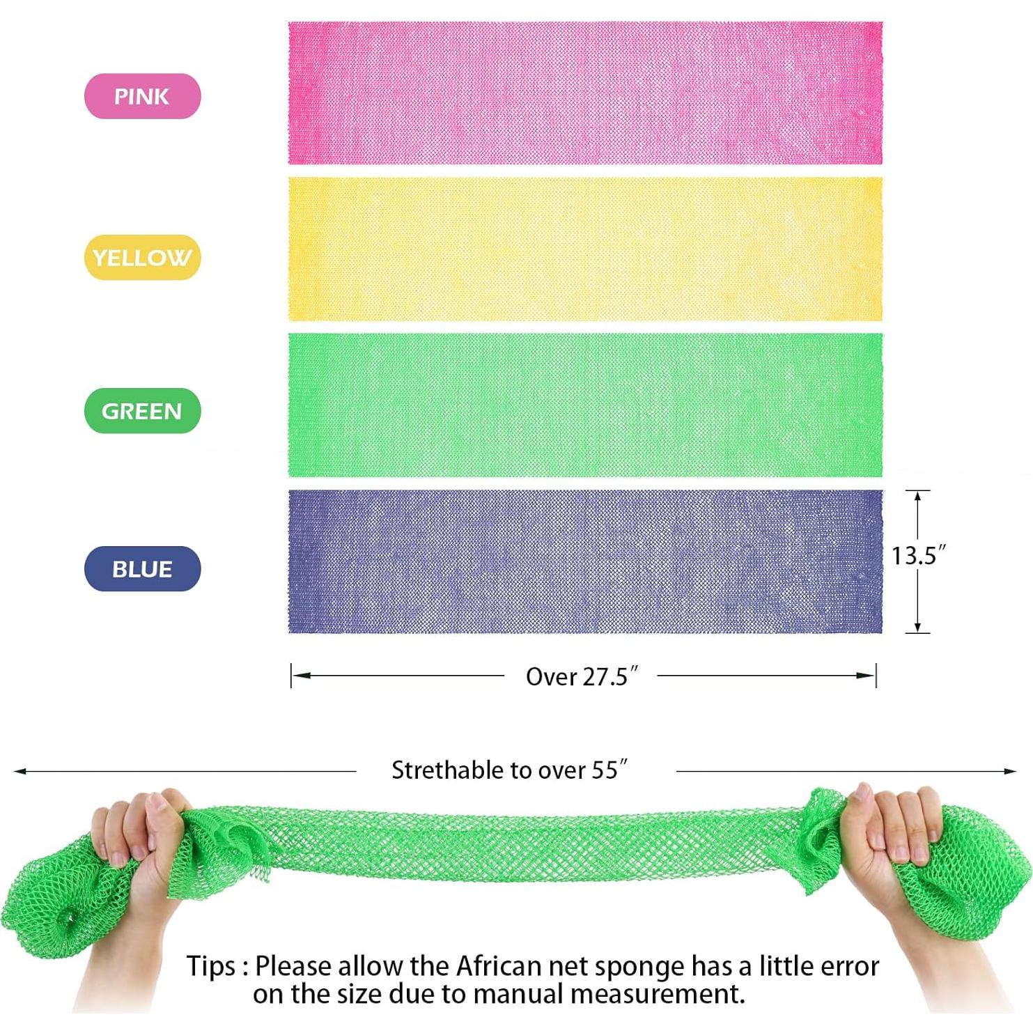 Esponja Exfoliante Africana Zerwhil - Paquete de 2, 79 cm