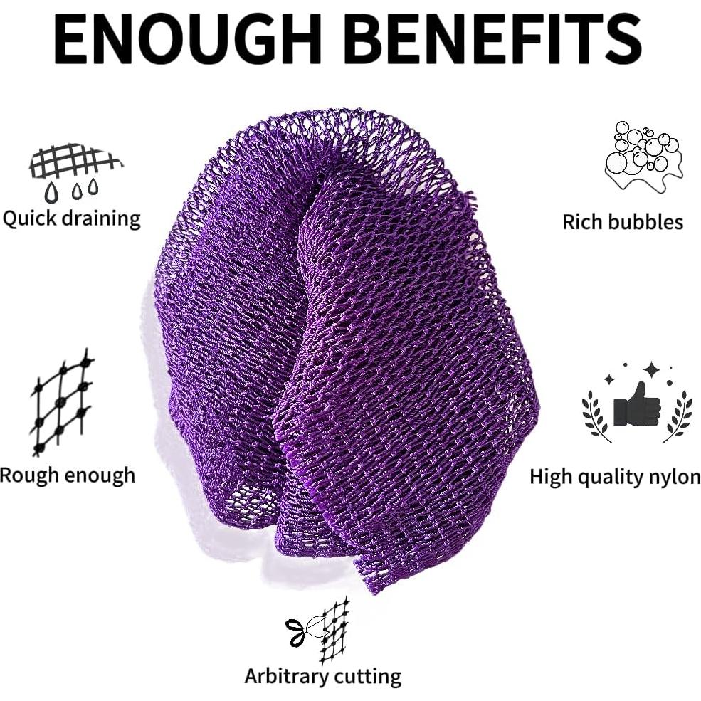 Esponja de Red Africana SPMKTBOZAI 2 Piezas Exfoliante 80x30cm