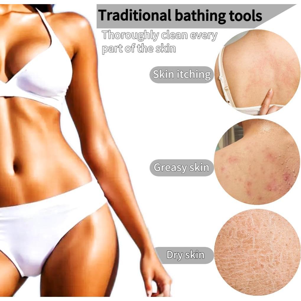 Esponja de Red Africana SPMKTBOZAI 2 Piezas Exfoliante 80x30cm