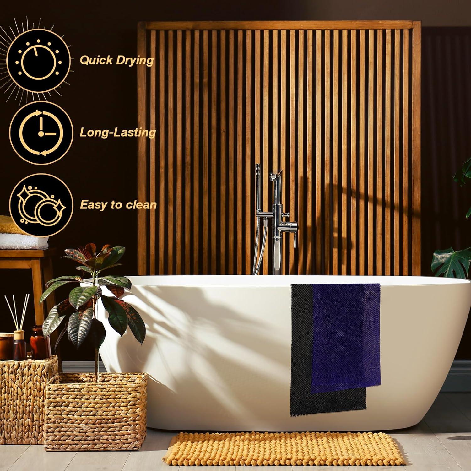 Juego de 4 Esponjas Exfoliantes de Nylon Teenyyou 80x30 cm