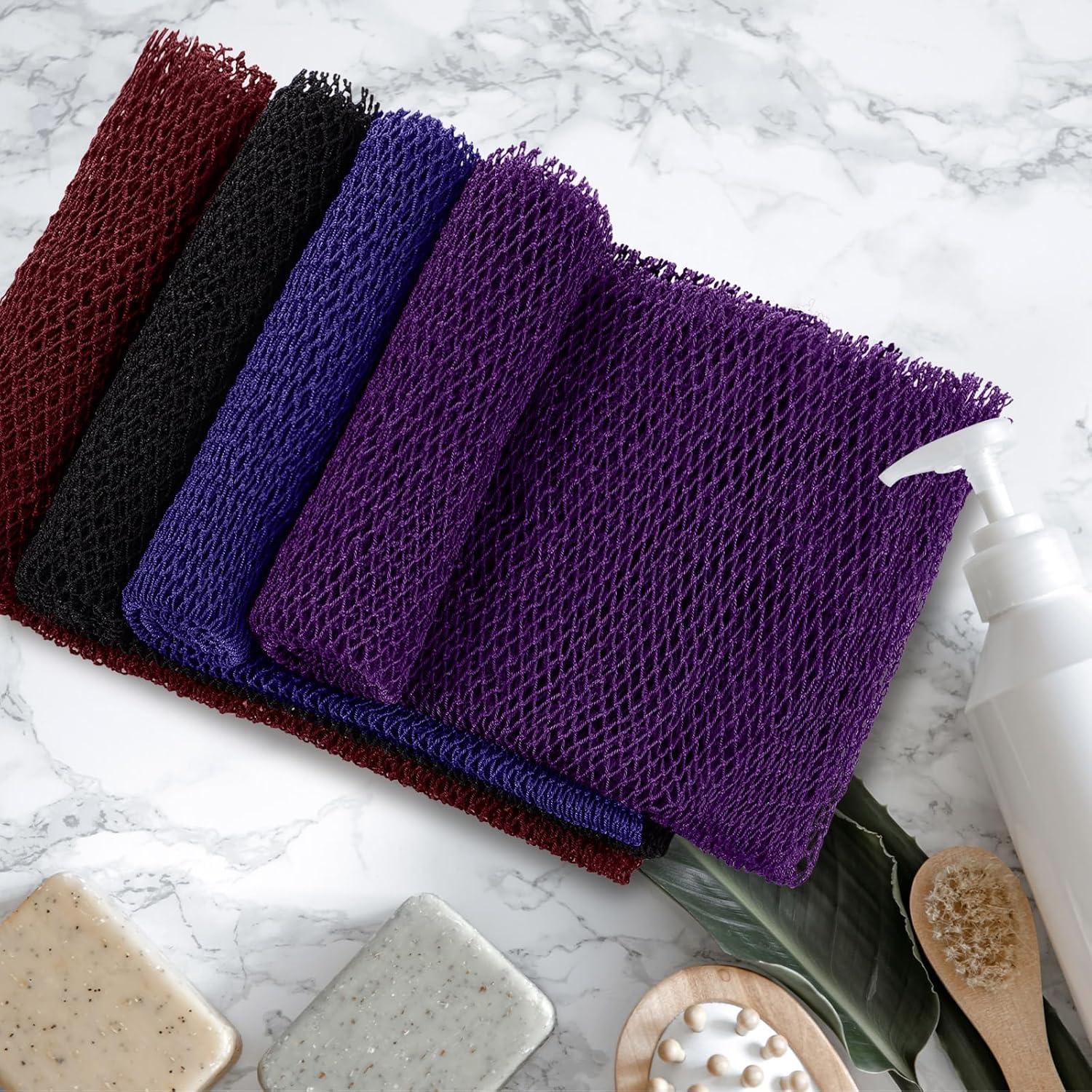 Juego de 4 Esponjas Exfoliantes de Nylon Teenyyou 80x30 cm