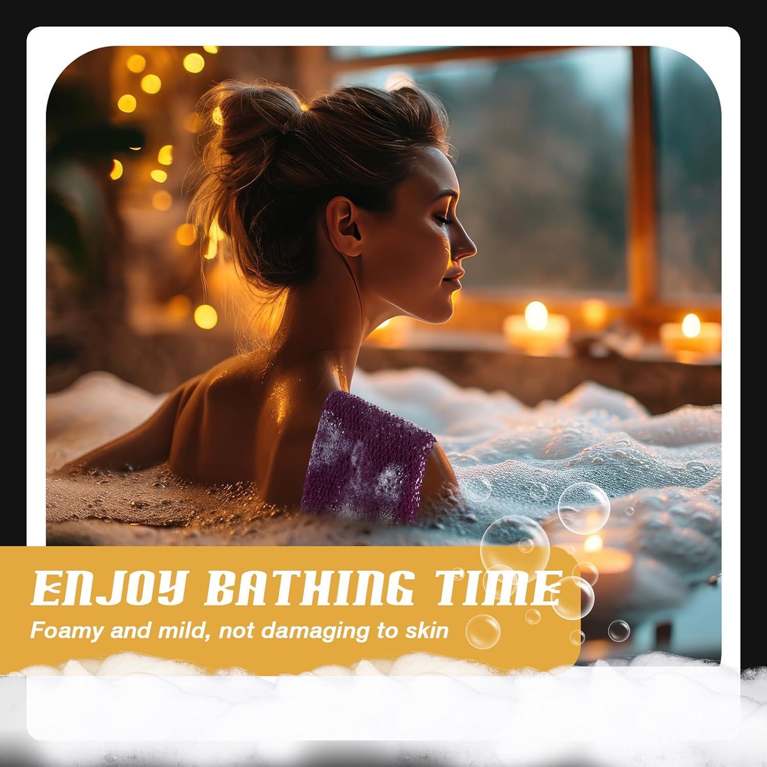 Juego de 4 Esponjas Exfoliantes de Nylon Teenyyou 80x30 cm