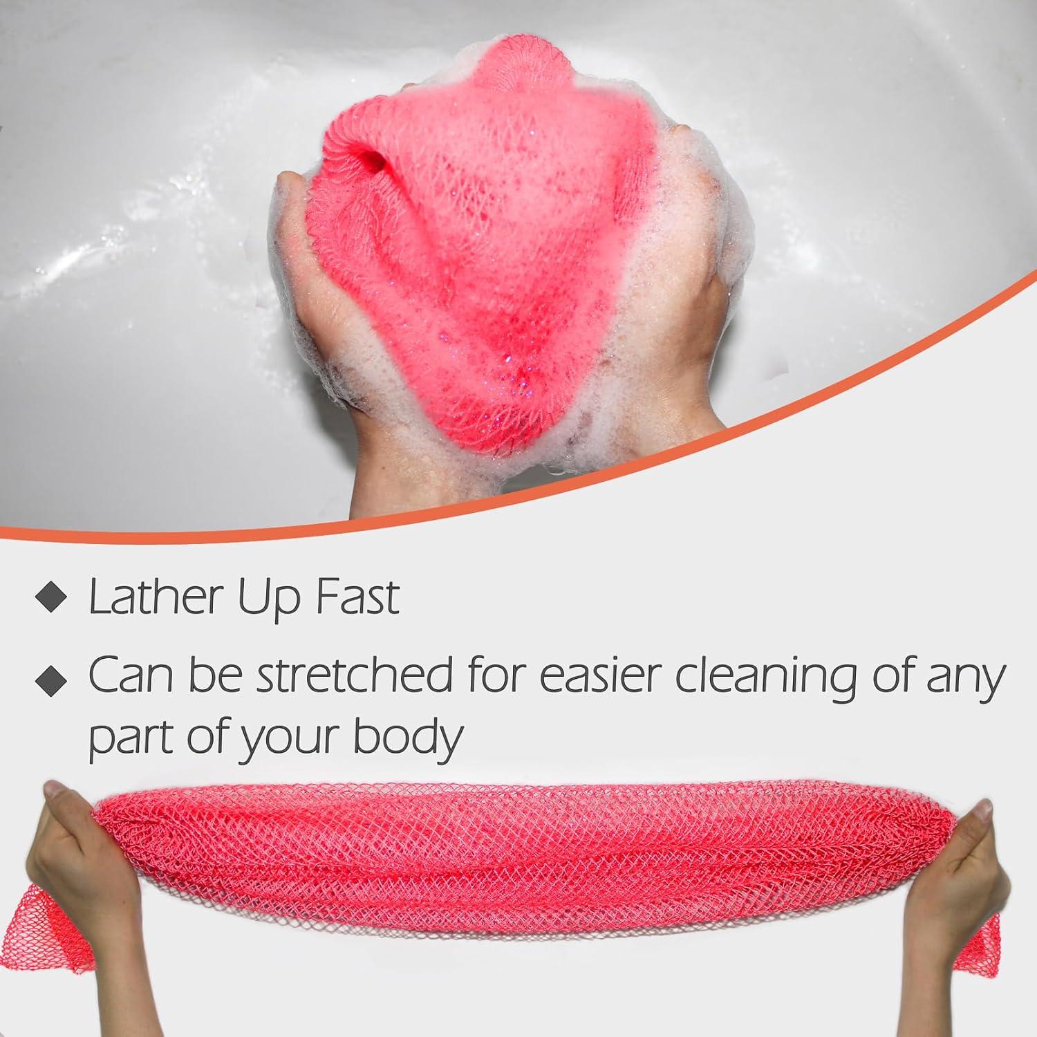 Esponja Exfoliante Africana Neboca Rosa y Negro 25x16.6cm