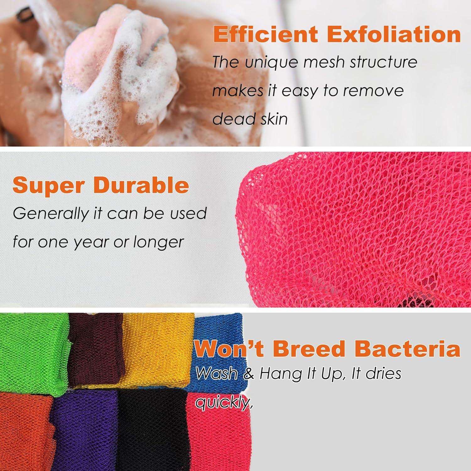 Esponja Exfoliante Africana Neboca Rosa y Negro 25x16.6cm