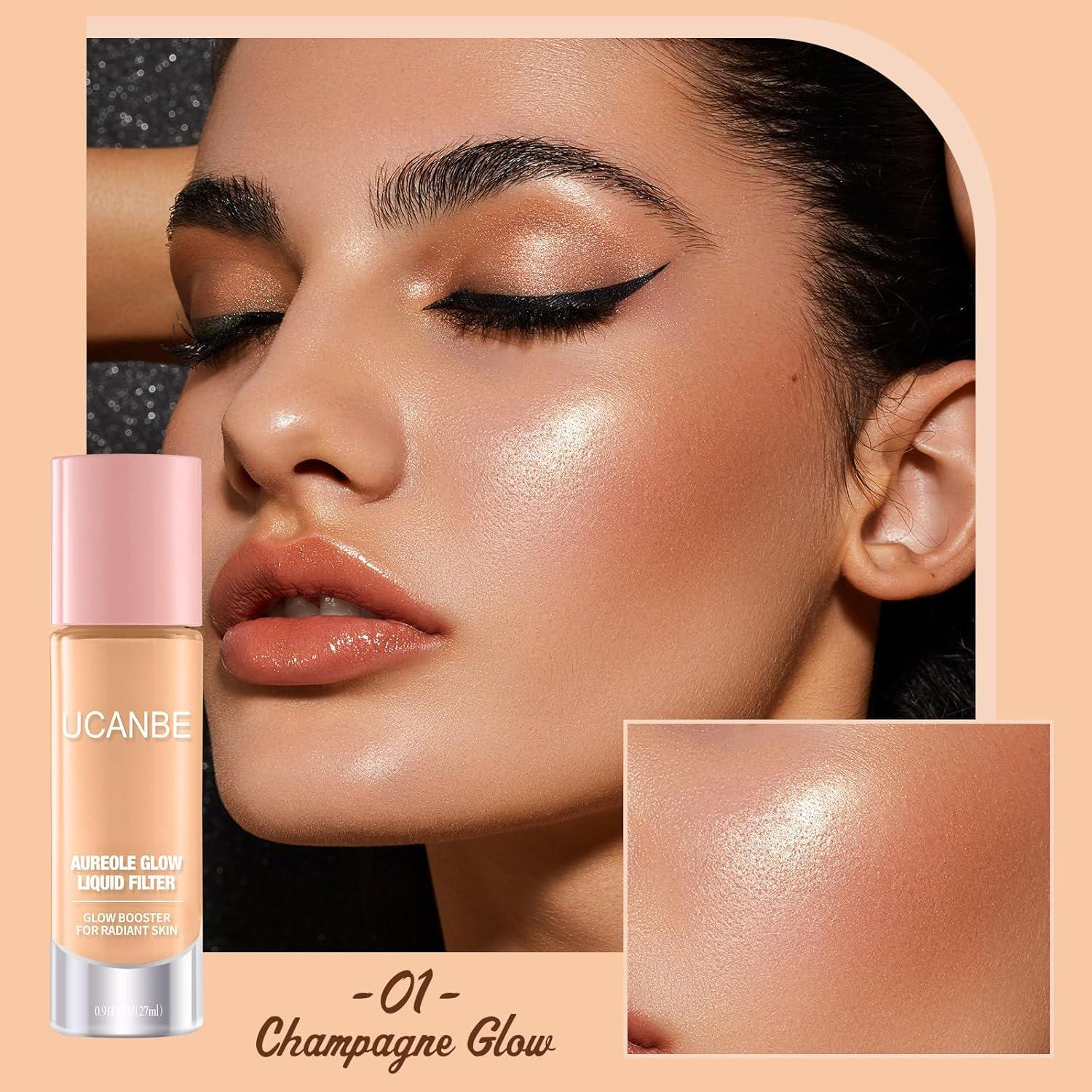 Filtro Líquido Halo Glow UCANBE 25.7g - Brillo Champagne