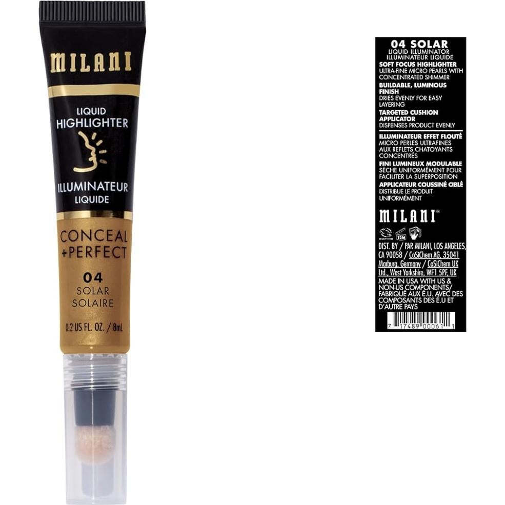 Iluminador Líquido Milani Ocultar + Perfecto 5.9 ml Solar