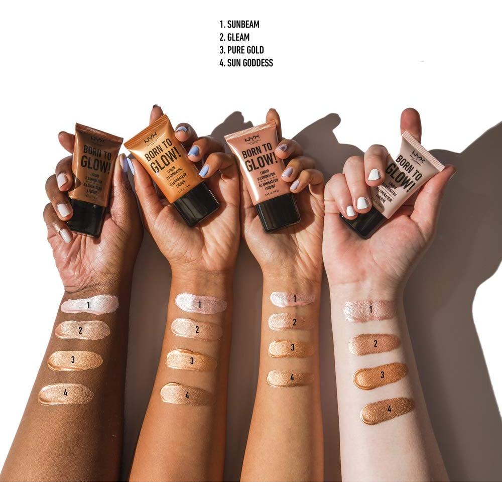 Iluminador Líquido NYX Professional Makeup 17g Diosa Del Sol