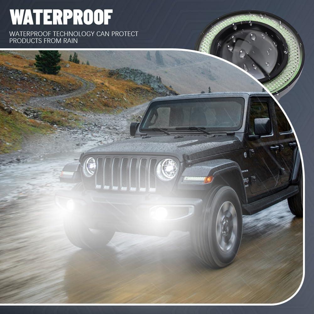 Luces de Niebla LED HEVLE 2.5" Ojo de Ángel Universales