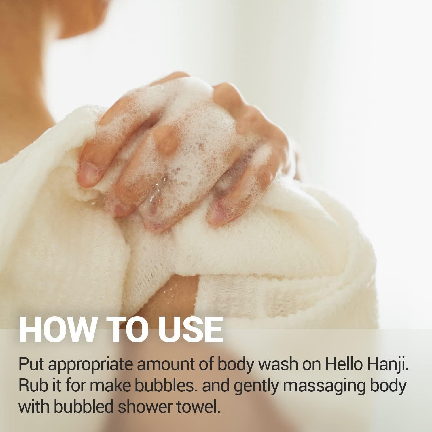 Esponja de Baño Exfoliante Hello Hanji - Paño Suave 1 Unidad