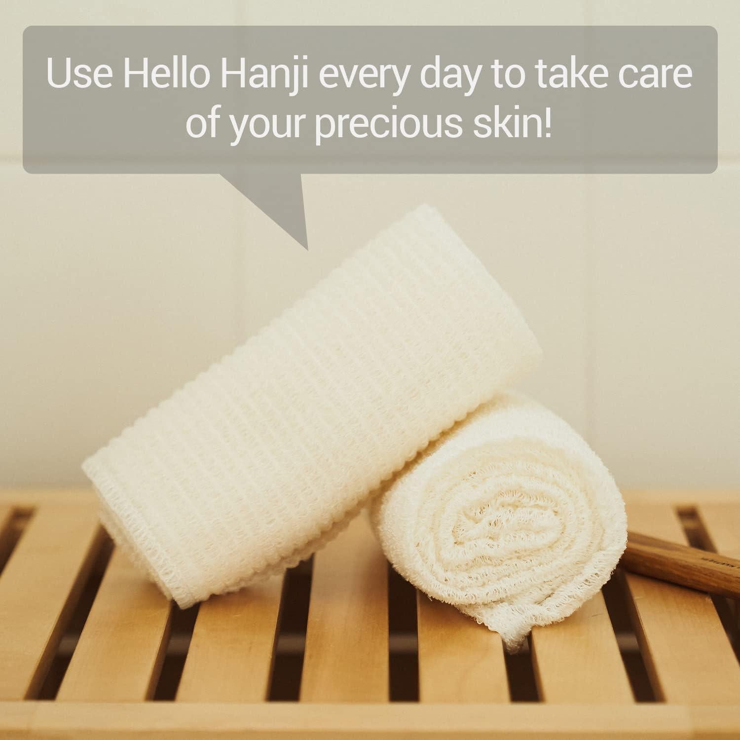 Esponja de Baño Exfoliante Hello Hanji - Paño Suave 1 Unidad