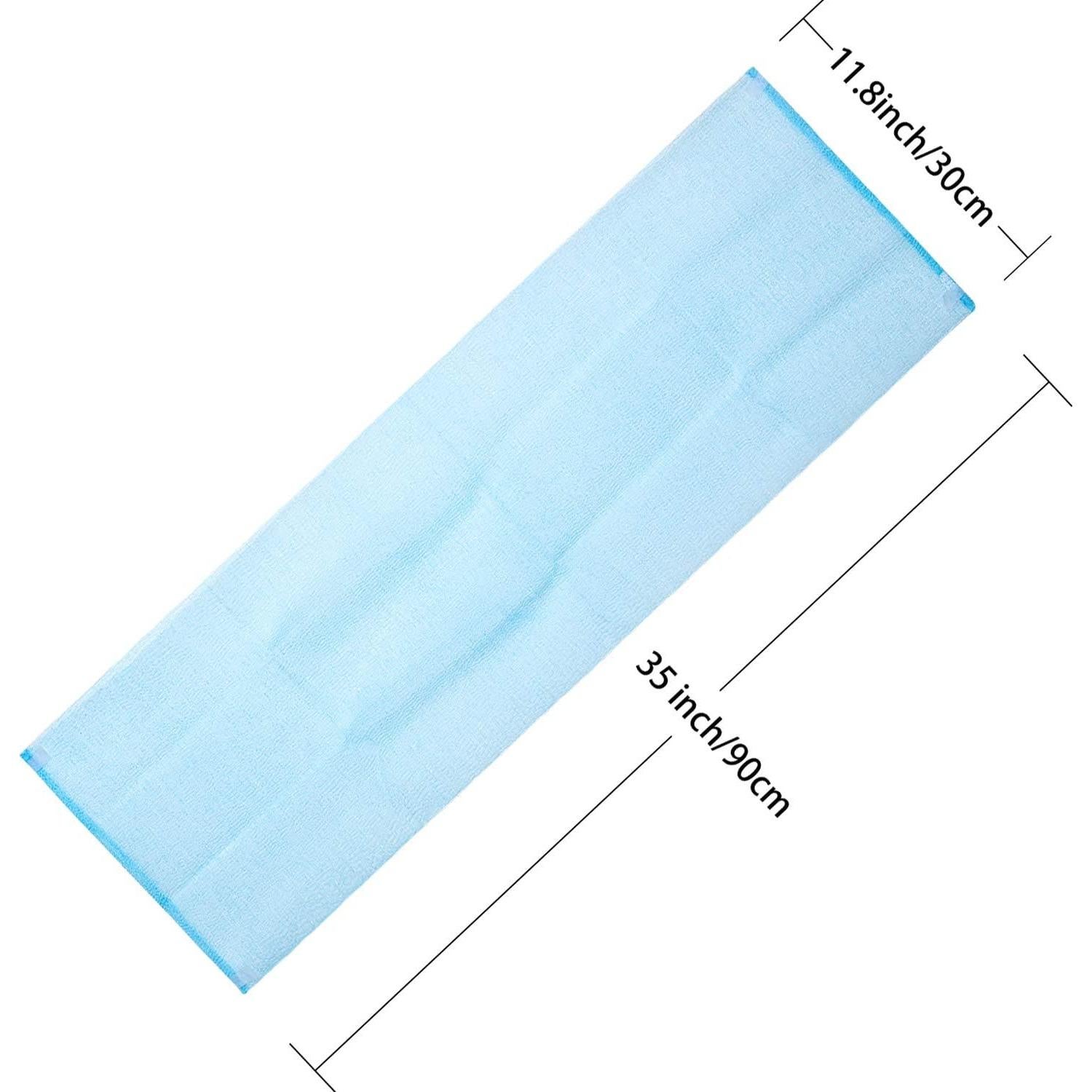 Toalla Exfoliante de Nylon Boao 4 Piezas 90x30 cm Multicolor