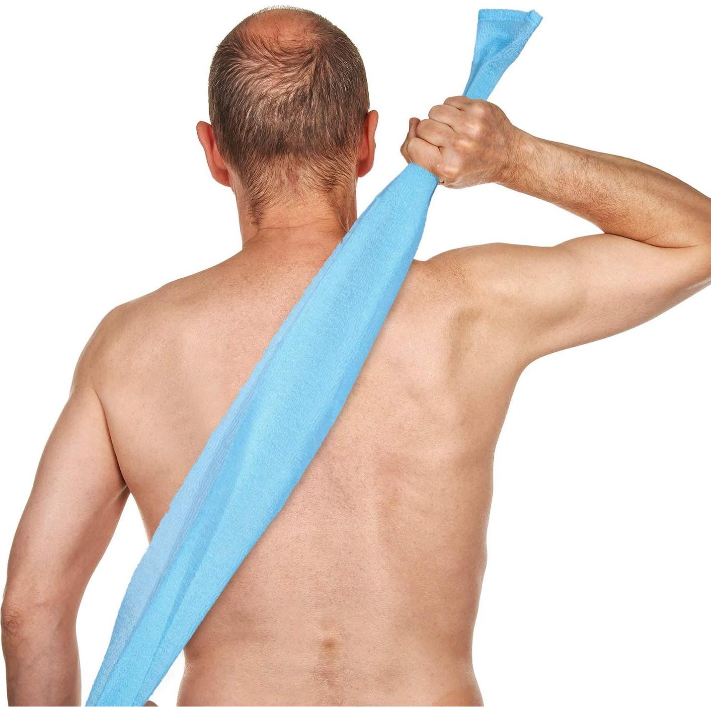 Toalla Exfoliante de Nylon Boao 4 Piezas 90x30 cm Multicolor