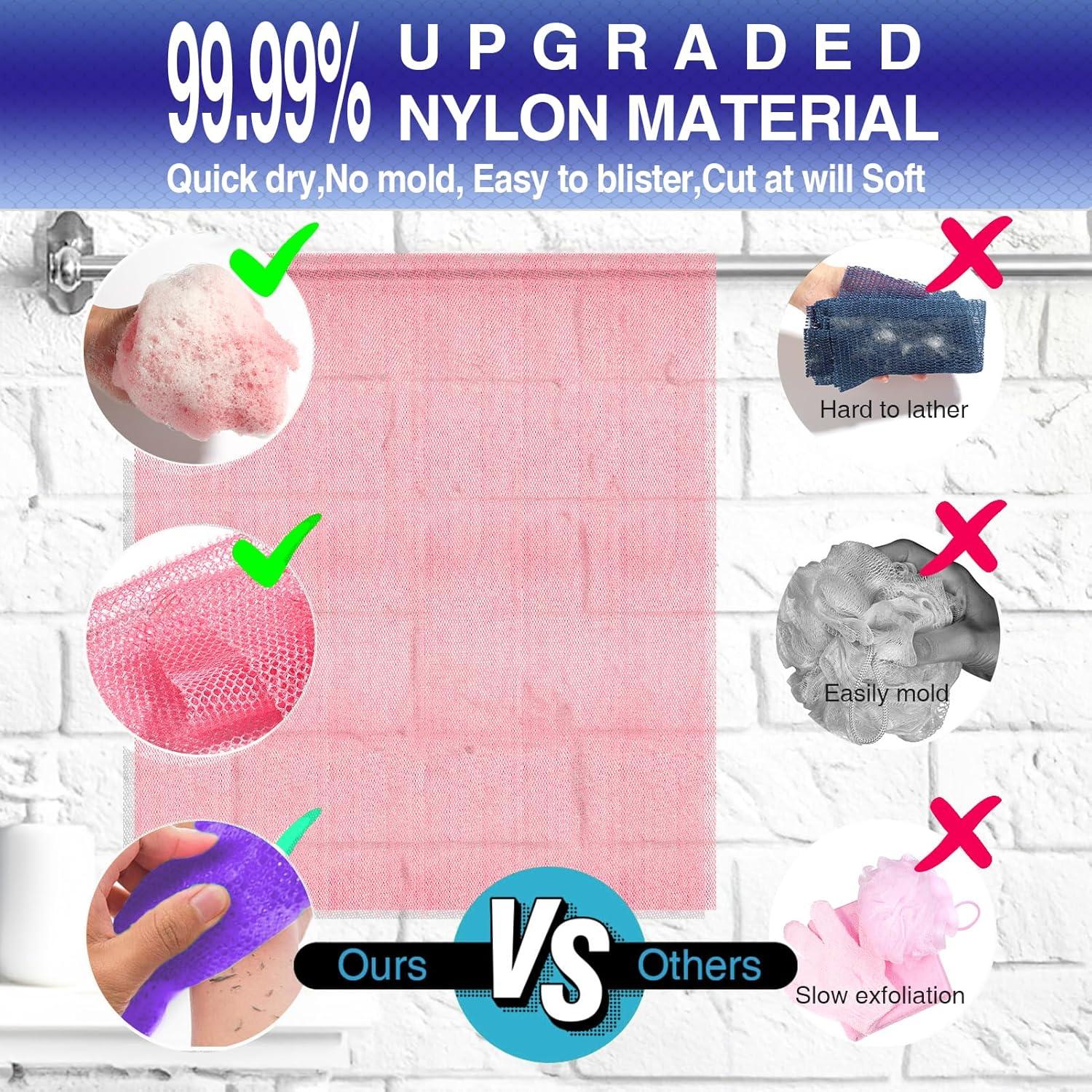 Esponja Exfoliante de Red Africana RIUOTA - 4 Piezas 30 cm