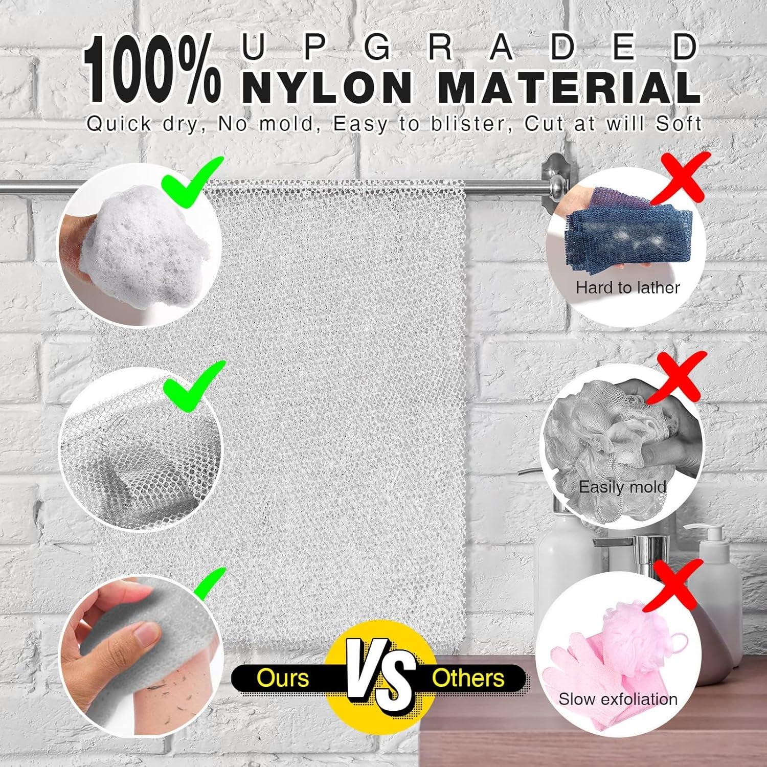 Esponja de Red Africana Exfoliante 4 Piezas Multicolor