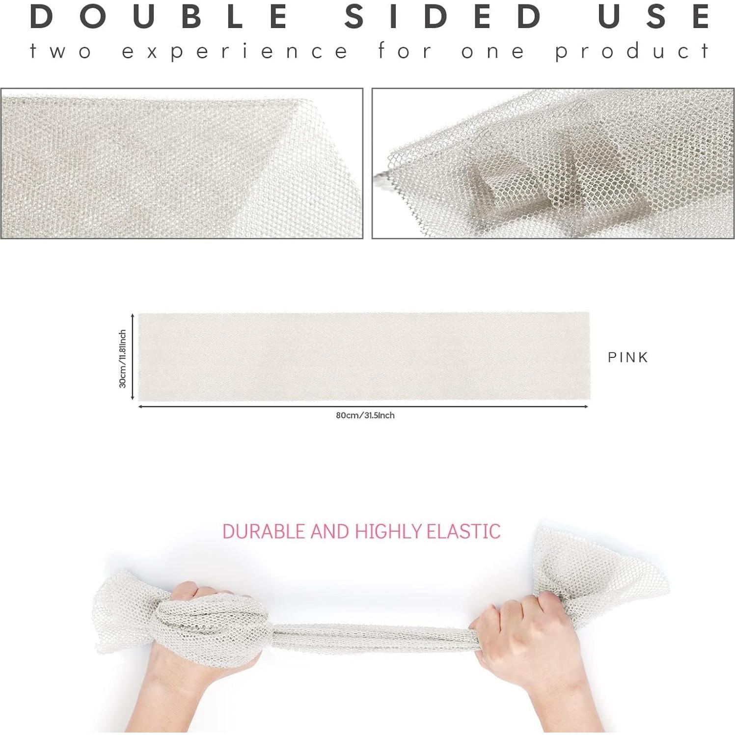 Esponja de Red Africana Exfoliante 4 Piezas Multicolor