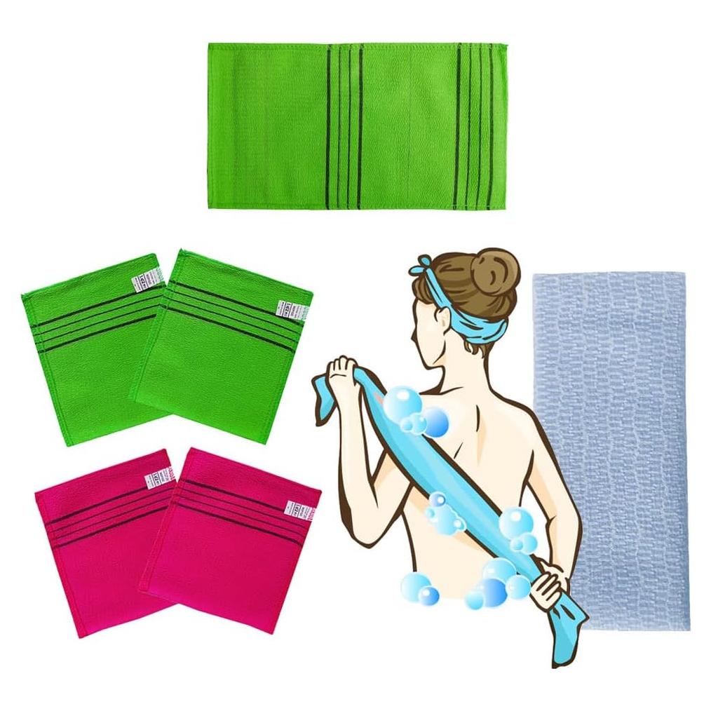 Mitón Exfoliante Corporal DIG Co. - Paquete Variado 6 Unidades