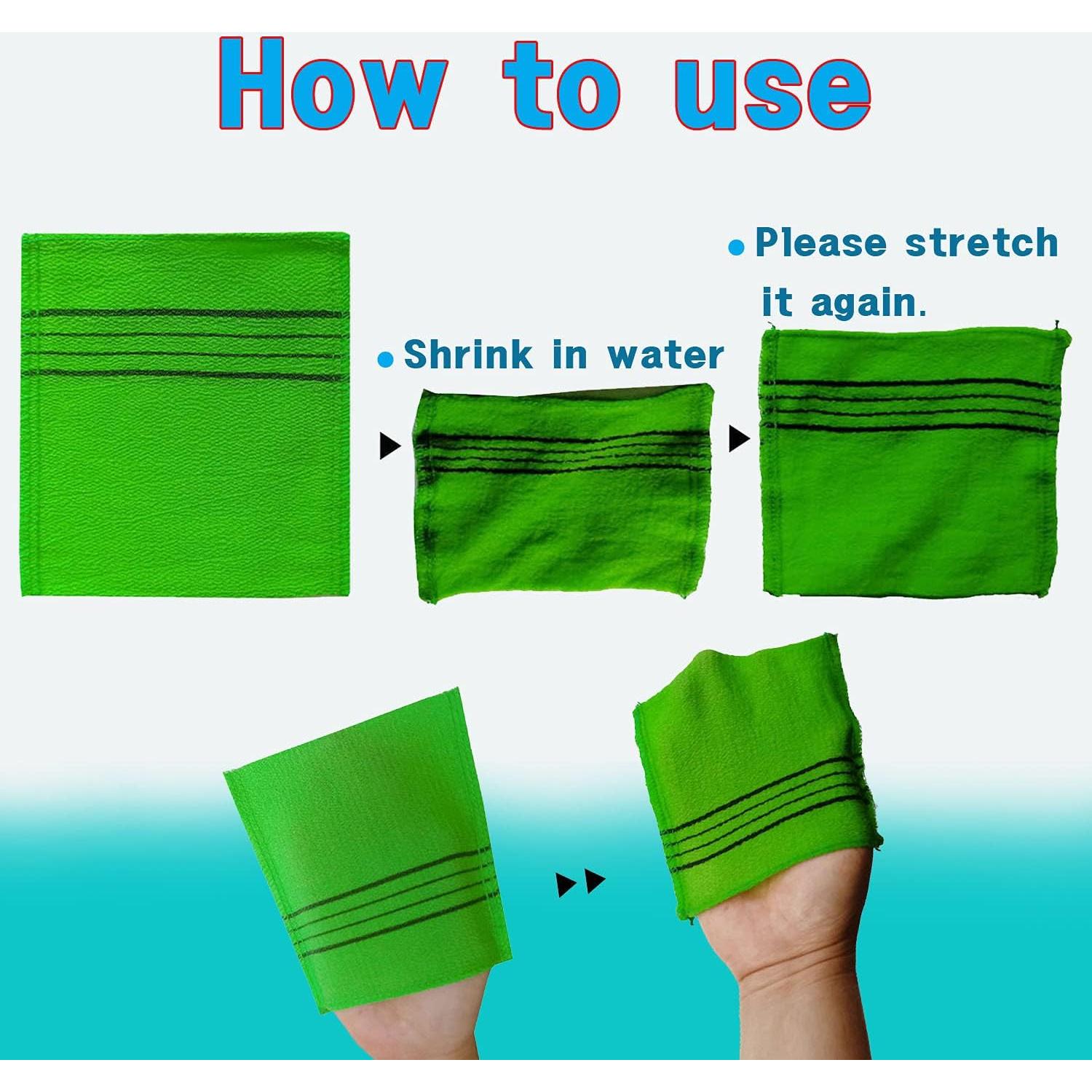 Mitón Exfoliante Corporal DIG Co. - Paquete Variado 6 Unidades