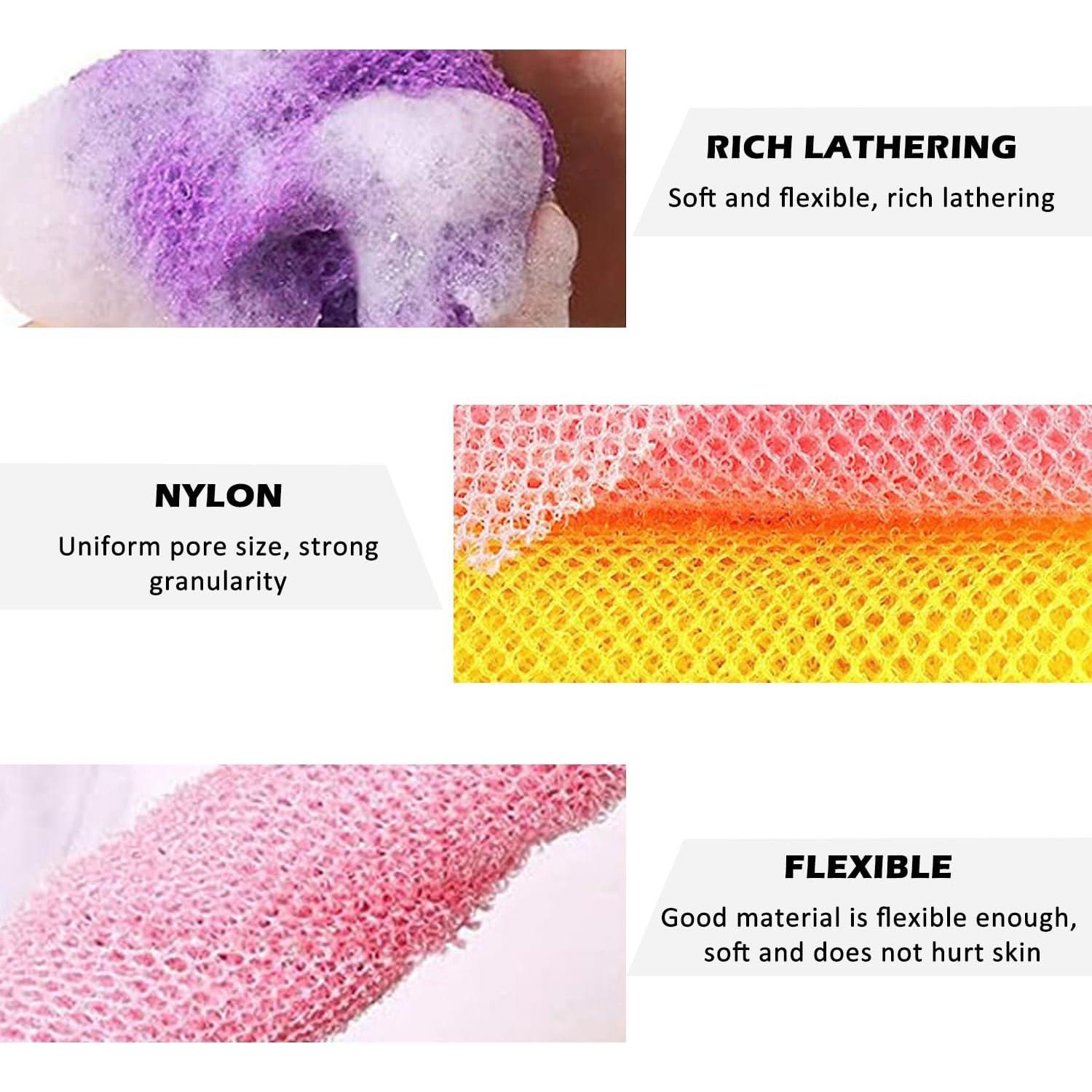 Esponja de Baño Exfoliante WALWAL 80 cm Malla Secado Rápido