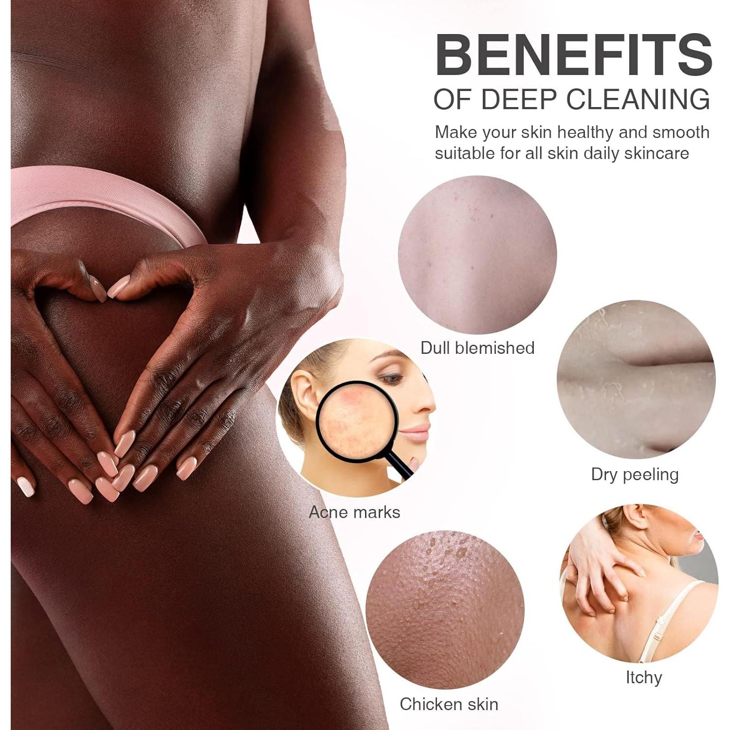 Esponja de Red Africana ACLMFUP 4 Piezas Exfoliación Profunda