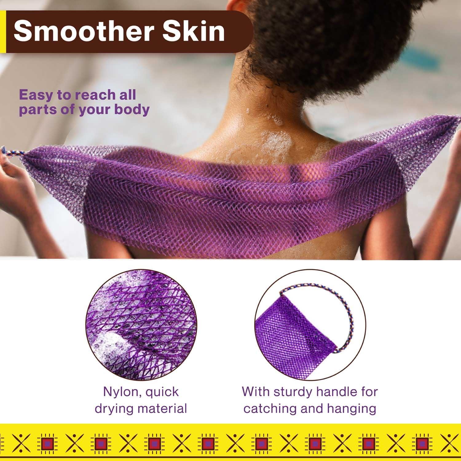 Esponja Exfoliante de Red Africana Kolnaix - 3 Piezas