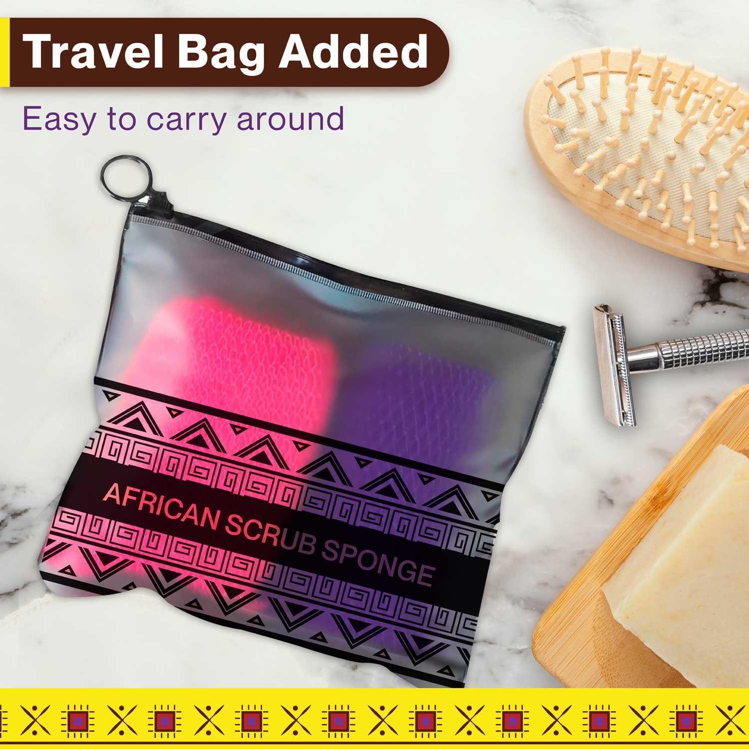 Esponja Exfoliante de Red Africana Kolnaix - 3 Piezas