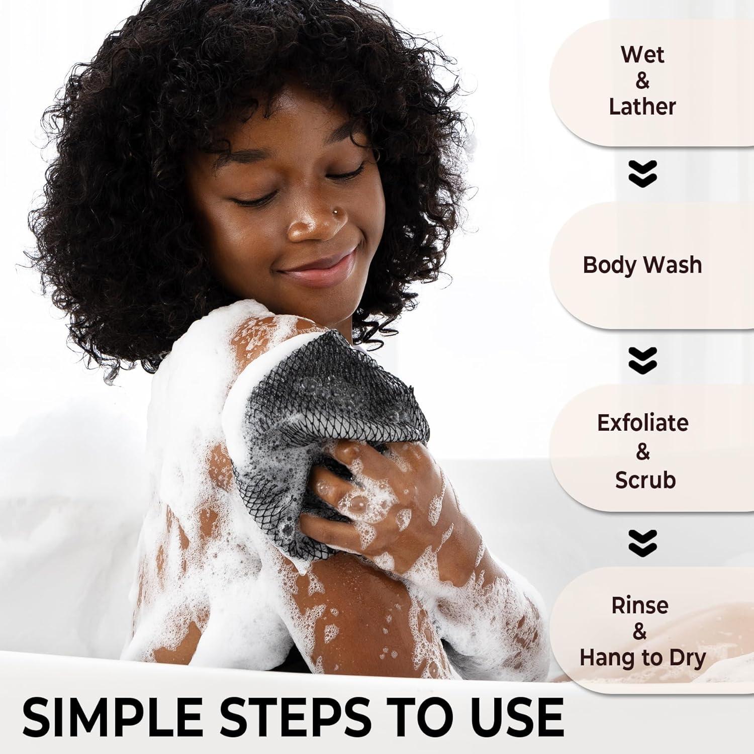 Esponja Exfoliante Africana Afrisensetic BBS-Black 16cm