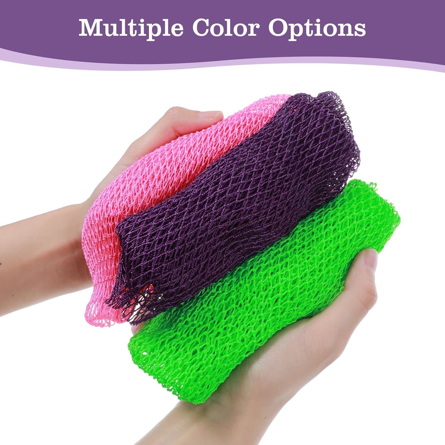 Esponja de Baño Africana FNANJWQ 3 Pcs Exfoliante 30x30cm