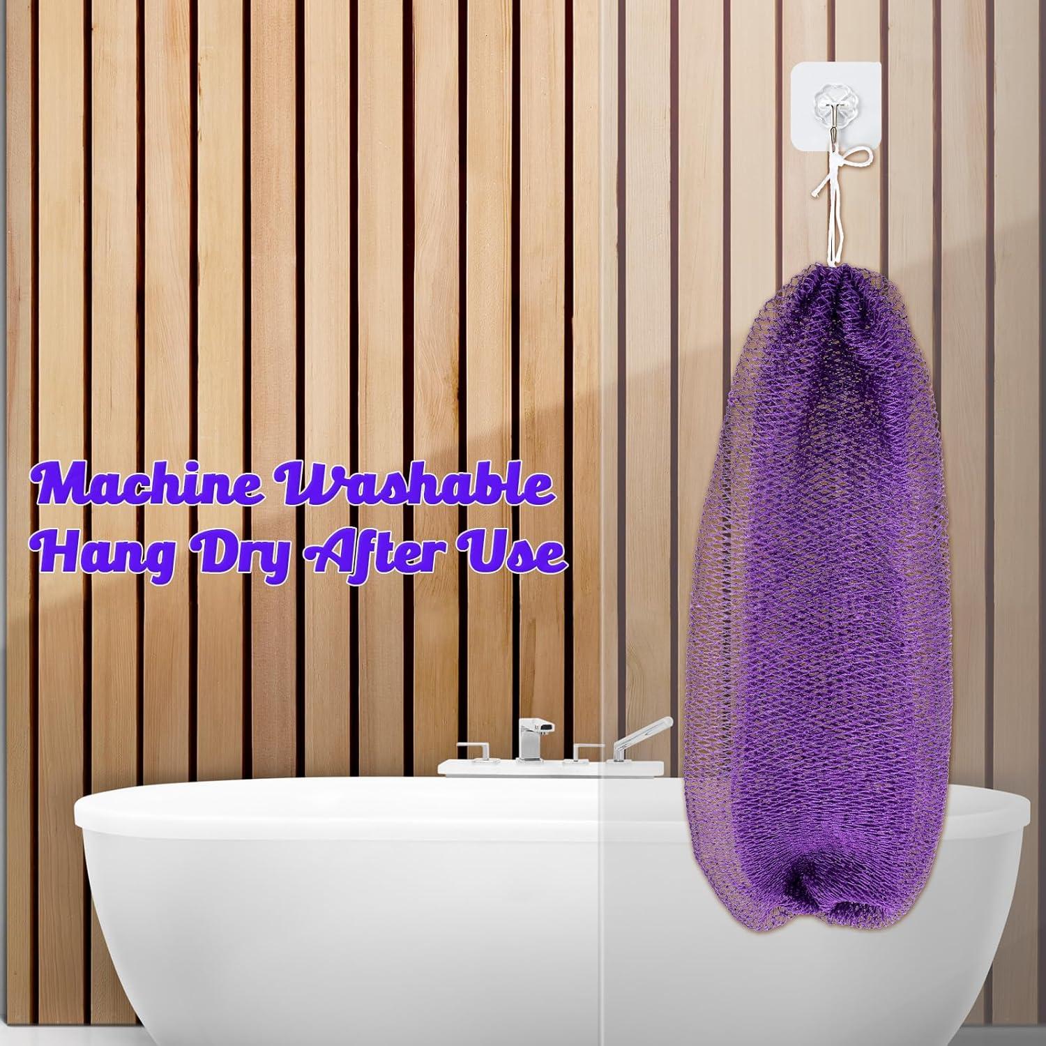 Esponja de Red Exfoliante Africana Larrel 23x18cm Púrpura