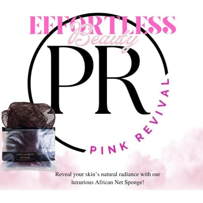 Juego de 2 Esponjas de Baño Exfoliantes Pink Revival - Negro y Rosa