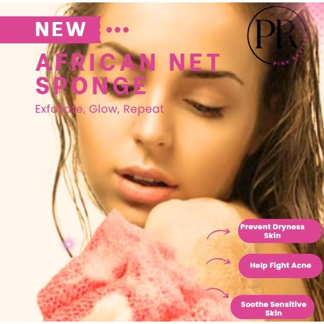 Juego de 2 Esponjas de Baño Exfoliantes Pink Revival - Negro y Rosa