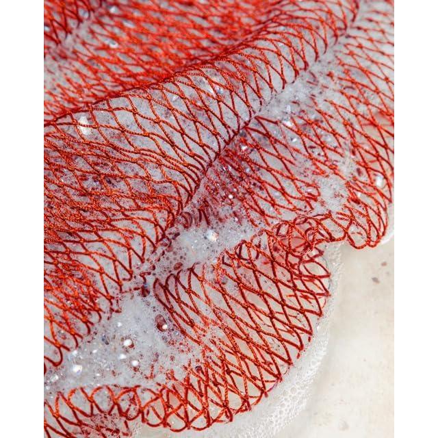 Esponja de Red Exfoliante Africana Omas Cosmetics - Rojo