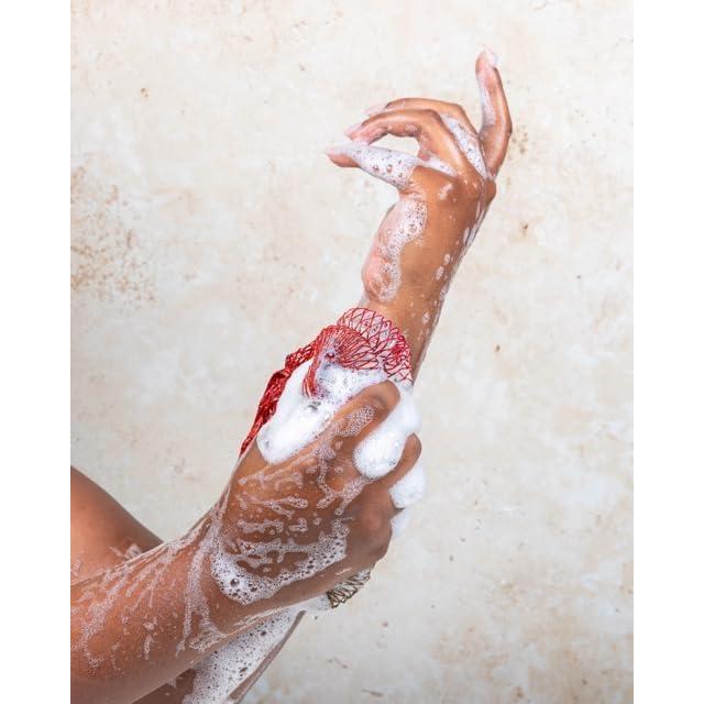 Esponja de Red Exfoliante Africana Omas Cosmetics - Rojo