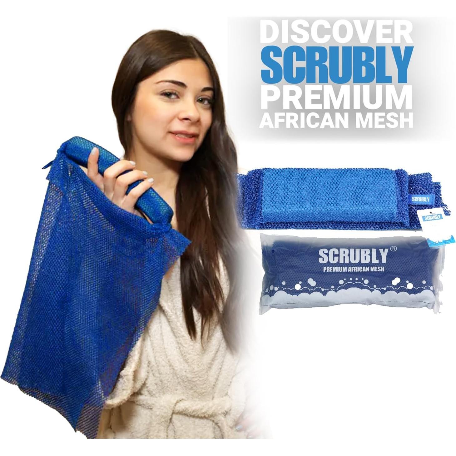 Esponja de Red Africana Scrubly - Exfoliante Duradero 13 cm