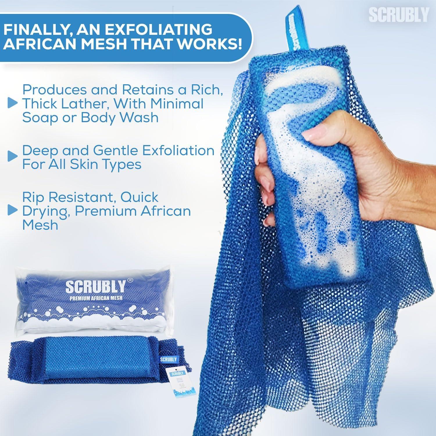 Esponja de Red Africana Scrubly - Exfoliante Duradero 13 cm