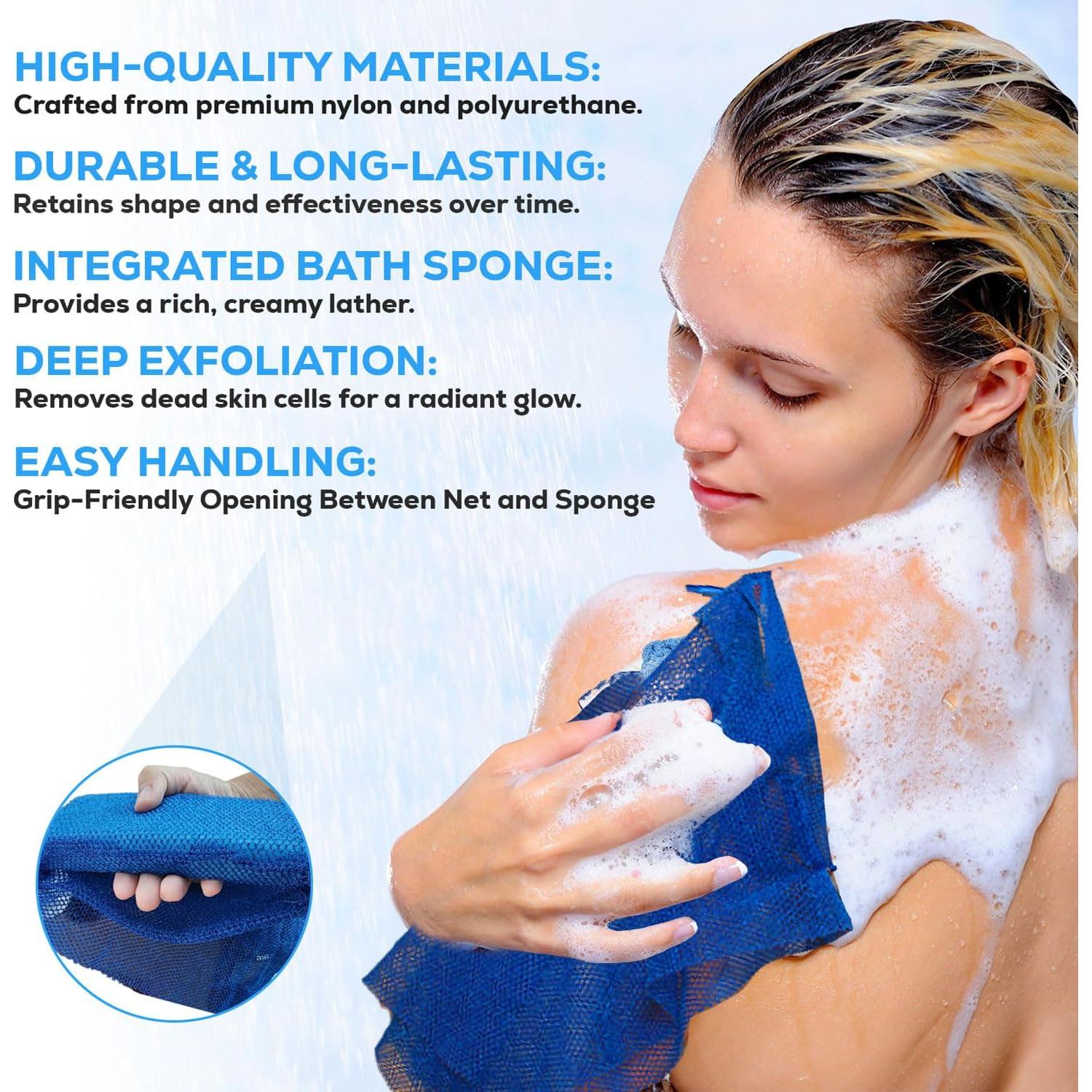 Esponja de Red Africana Scrubly - Exfoliante Duradero 13 cm