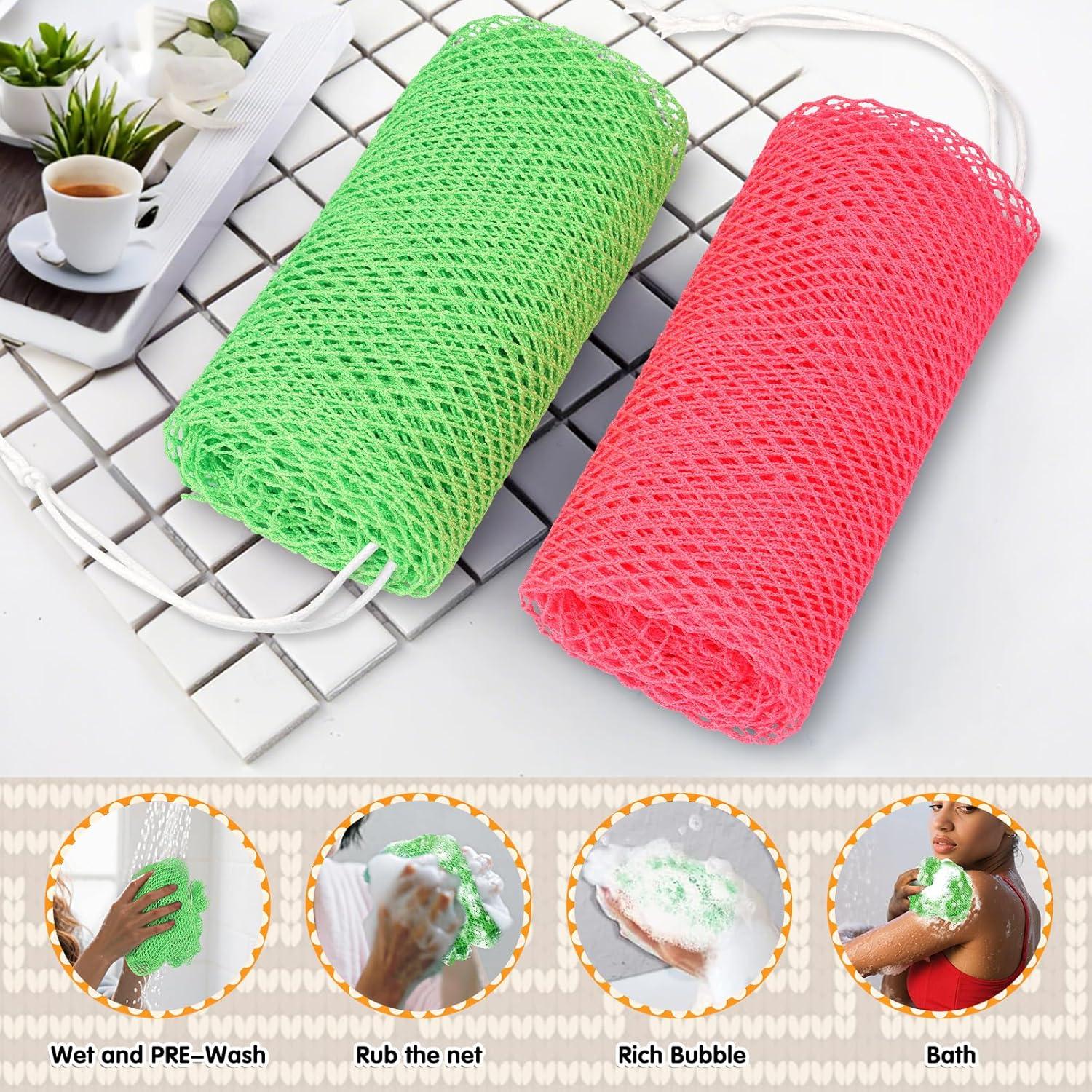 Esponjas de Red Africana AivaToba - 2 Unidades Exfoliantes