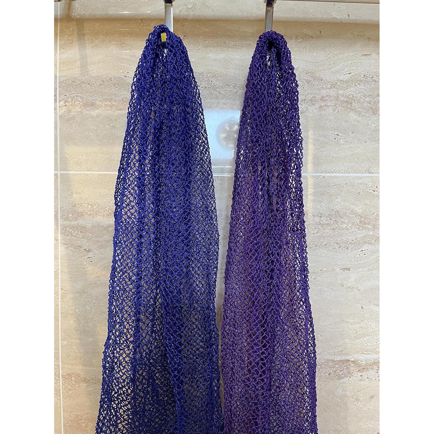 Esponja de Baño Exfoliante Africana VAVAXJHM 160cm Azul y Púrpura