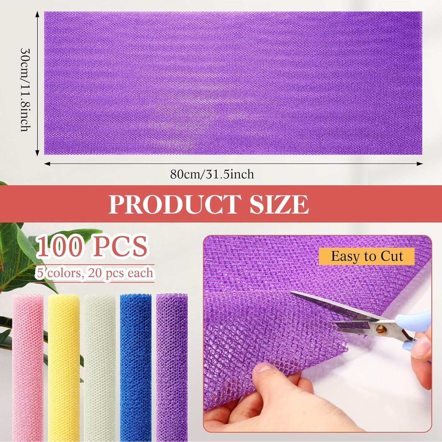 Esponjas de Baño Exfoliantes Sunnyray 100 Pcs 30x80 cm